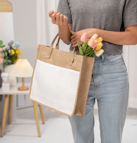  Tote Bag Linen Sublimation shopping bag